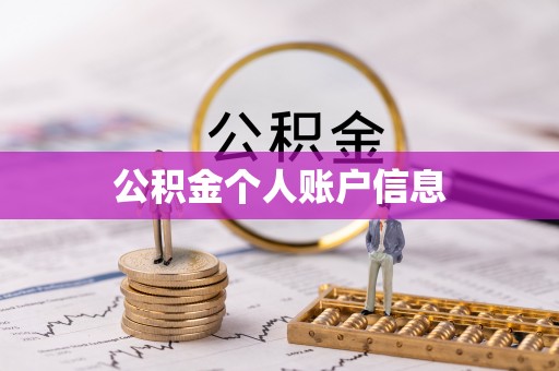 吴兴公积金个人账户信息