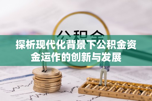 吴兴探析现代化背景下公积金资金运作的创新与发展