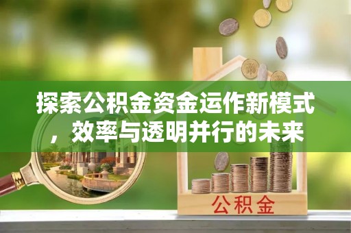 吴兴探索公积金资金运作新模式，效率与透明并行的未来