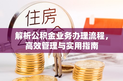 吴兴解析公积金业务办理流程，高效管理与实用指南